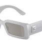 DOLCE & GABBANA DG4416 Rectangle Sunglasses  33736G-METALLIC GRAY 53-20-140 - Color Map grey