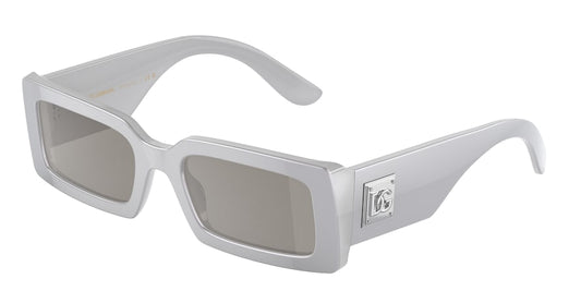 DOLCE & GABBANA DG4416 Rectangle Sunglasses  33736G-METALLIC GRAY 53-20-140 - Color Map grey