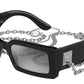 DOLCE & GABBANA DG4416 Rectangle Sunglasses  501/6G-BLACK 53-20-140 - Color Map black