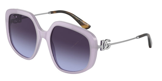DOLCE & GABBANA DG4421F Irregular Sunglasses  33824Q-OPAL LILLAC 57-20-145 - Color Map violet