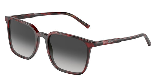 DOLCE & GABBANA DG4424F Square Sunglasses  33588G-RED HAVANA 56-19-145 - Color Map red