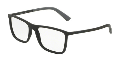 DOLCE & GABBANA DG5021 Rectangle Eyeglasses  2616-BLACK RUBBER 54-16-140 - Color Map black