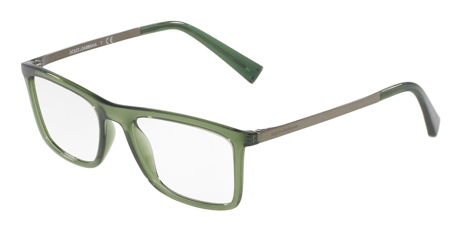 DOLCE & GABBANA DG5023 Rectangle Eyeglasses  3068-TRANSPARENT GREEN 52-18-145 - Color Map green