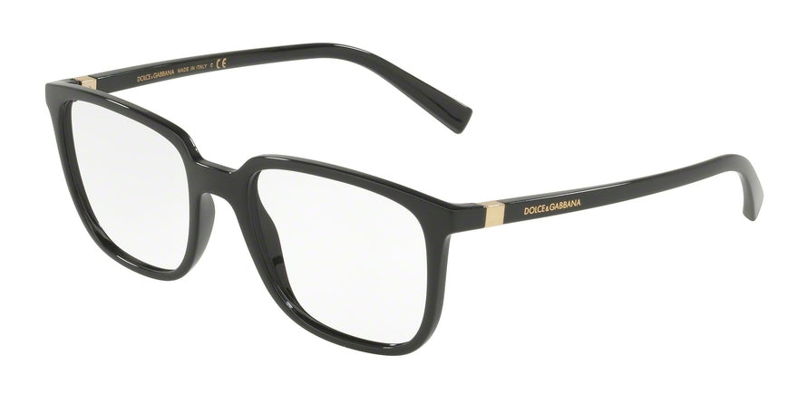 DOLCE & GABBANA DG5029 Square Eyeglasses  501-BLACK 52-18-140 - Color Map black