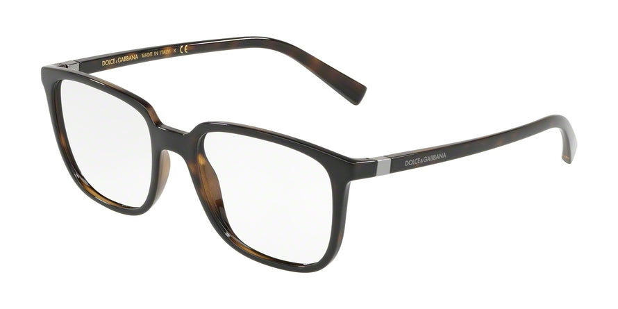 DOLCE & GABBANA DG5029 Square Eyeglasses  502-HAVANA 52-18-140 - Color Map havana
