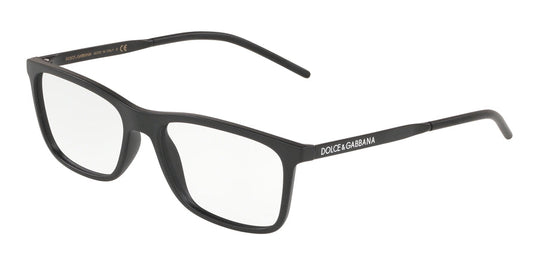DOLCE & GABBANA DG5044 Rectangle Eyeglasses  2525-MATTE BLACK 55-17-145 - Color Map black