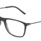 DOLCE & GABBANA DG5048 Rectangle Eyeglasses  3255-TRANSPARENT DARK GREY 55-19-145 - Color Map grey
