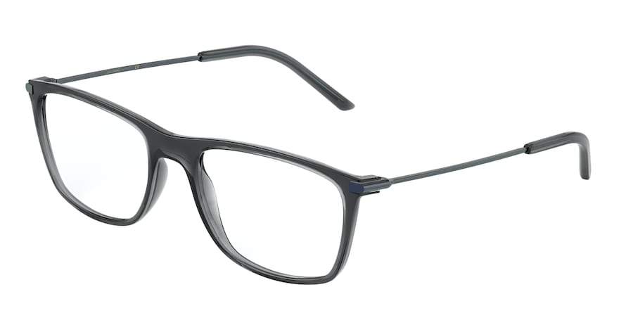 DOLCE & GABBANA DG5048 Rectangle Eyeglasses  3255-TRANSPARENT DARK GREY 55-19-145 - Color Map grey
