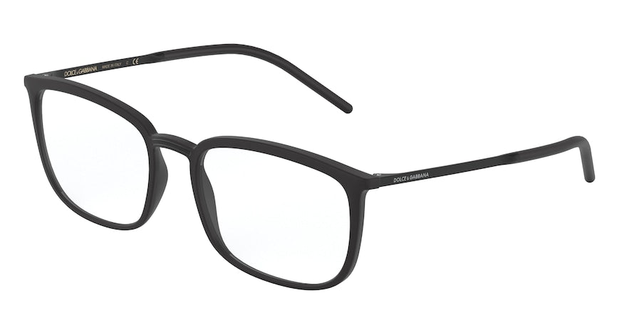 DOLCE & GABBANA DG5059 Rectangle Eyeglasses  2525-MATTEBLACK 56-19-145 - Color Map black
