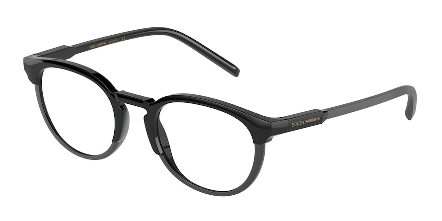 DOLCE & GABBANA DG5067 Phantos Eyeglasses  501-BLACK 50-21-145 - Color Map black