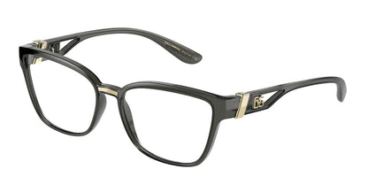 DOLCE & GABBANA DG5070 Cat Eye Eyeglasses  3291-TRANSPARENT GREY 55-16-140 - Color Map grey
