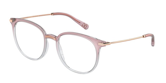 DOLCE & GABBANA DG5071 Phantos Eyeglasses  3303-PINK PASTEL GRADIENT CRYSTAL 52-19-140 - Color Map pink