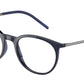 DOLCE & GABBANA DG5074 Phantos Eyeglasses  3094-TRANSPARENT BLUE 52-20-145 - Color Map blue