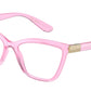 DOLCE & GABBANA DG5076 Cat Eye Eyeglasses  3097-TRANSPARENT PINK 55-17-140 - Color Map pink