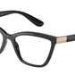 DOLCE & GABBANA DG5076 Cat Eye Eyeglasses  501-BLACK 55-17-140 - Color Map black