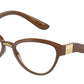 DOLCE & GABBANA DG5079 Cat Eye Eyeglasses  3292-CAMEL 55-18-140 - Color Map light brown