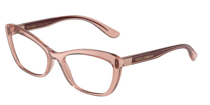 DOLCE & GABBANA DG5082 Cat Eye Eyeglasses  3148-TRANSPARENT PINK 56-18-145 - Color Map pink