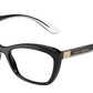 DOLCE & GABBANA DG5082 Cat Eye Eyeglasses  501-BLACK 56-18-145 - Color Map black