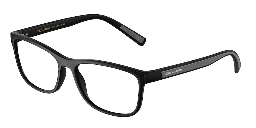 DOLCE & GABBANA DG5086 Square Eyeglasses  501-BLACK 56-16-150 - Color Map black