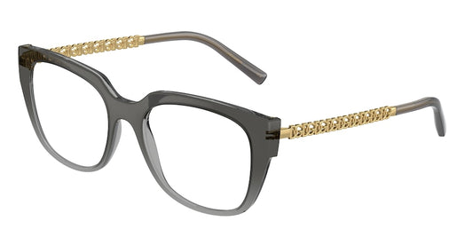 DOLCE & GABBANA DG5087 Square Eyeglasses  3385-GRADIENT BLACK 53-18-140 - Color Map black