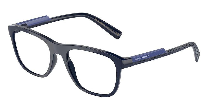 DOLCE & GABBANA DG5089 Rectangle Eyeglasses  3294-BLUE 56-19-145 - Color Map blue