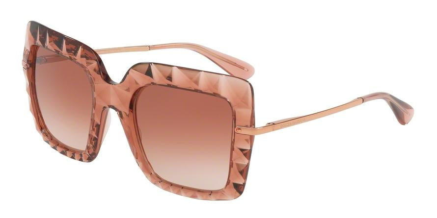 DOLCE & GABBANA DG6111 Square Sunglasses  314813-TRANSPARENT PINK 51-22-135 - Color Map pink