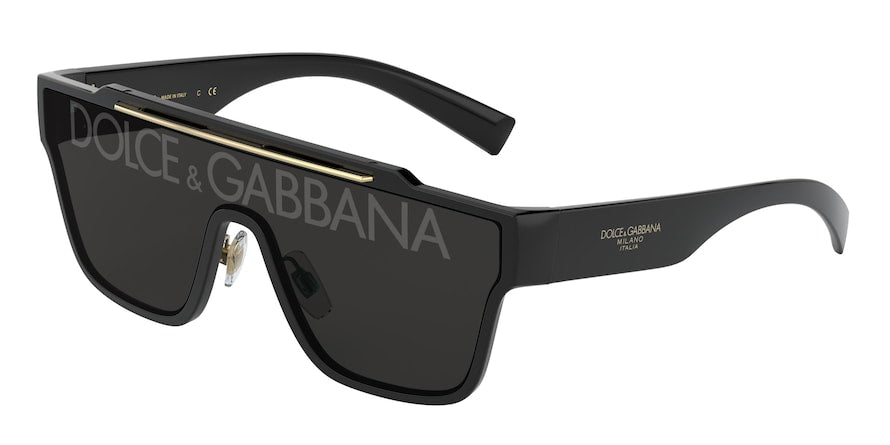DOLCE & GABBANA DG6125 Square Sunglasses  501/M-BLACK 35-135-145 - Color Map black