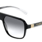 DOLCE & GABBANA DG6134 Square Sunglasses  675/79-BLACK 57-16-145 - Color Map black