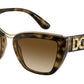 DOLCE & GABBANA DG6144 Cat Eye Sunglasses  502/13-HAVANA 54-20-145 - Color Map havana