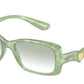 DOLCE & GABBANA DG6152 Rectangle Sunglasses  3301/2-PEARL GREEN PASTEL 54-17-140 - Color Map green