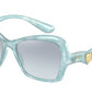 DOLCE & GABBANA DG6153 Cat Eye Sunglasses  330272-PEARL BLUE PASTEL 55-16-140 - Color Map blue