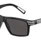 DOLCE & GABBANA DG6160 Rectangle Sunglasses  501/87-BLACK 54-17-145 - Color Map black