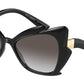 DOLCE & GABBANA DG6166 Cat Eye Sunglasses  501/8G-BLACK 57-18-140 - Color Map black