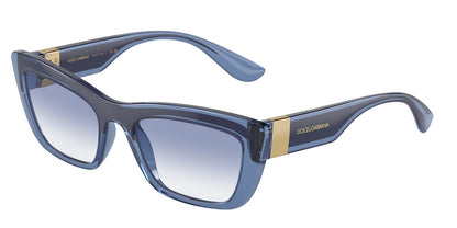 DOLCE & GABBANA DG6171 Cat Eye Sunglasses  304819-LIGHT BLUE/BLUE 54-19-145 - Color Map blue