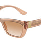 DOLCE & GABBANA DG6171 Cat Eye Sunglasses  32843B-LIGHT BROWN/BEIGE 54-19-145 - Color Map light brown