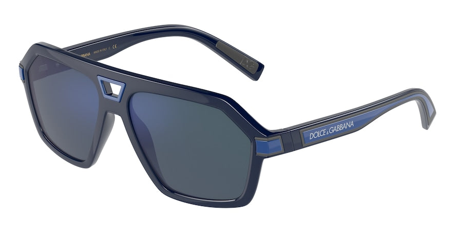 DOLCE & GABBANA DG6176 Pilot Sunglasses  329425-BLUE 58-15-145 - Color Map blue