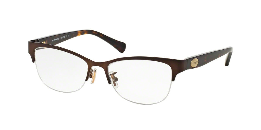 Coach HC5066 Cat Eye Eyeglasses  9155-SATIN BROWN 53-16-135 - Color Map brown