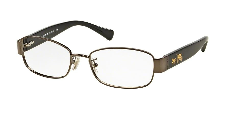 Coach HC5075 Rectangle Eyeglasses  9017-DARK SILVER/BLACK 53-17-135 - Color Map silver
