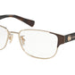 Coach HC5079 Rectangle Eyeglasses  9258-BROWN LT GOLD/DARK TORTOISE 53-16-135 - Color Map gold
