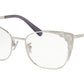 Coach HC5094 Cat Eye Eyeglasses  9001-SILVER 53-18-145 - Color Map silver