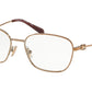 Coach HC5103B Rectangle Eyeglasses  9331-ROSE GOLD 54-17-140 - Color Map pink