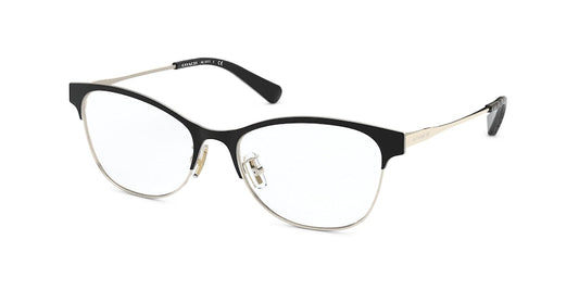 Coach HC5111 Cat Eye Eyeglasses  9346-BLACK / LIGHT GOLD 53-17-140 - Color Map black