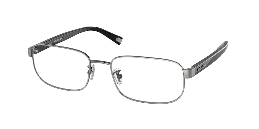 Coach C2107 HC5123 Rectangle Eyeglasses  9376-ANTIQUE SILVER 57-18-145 - Color Map silver