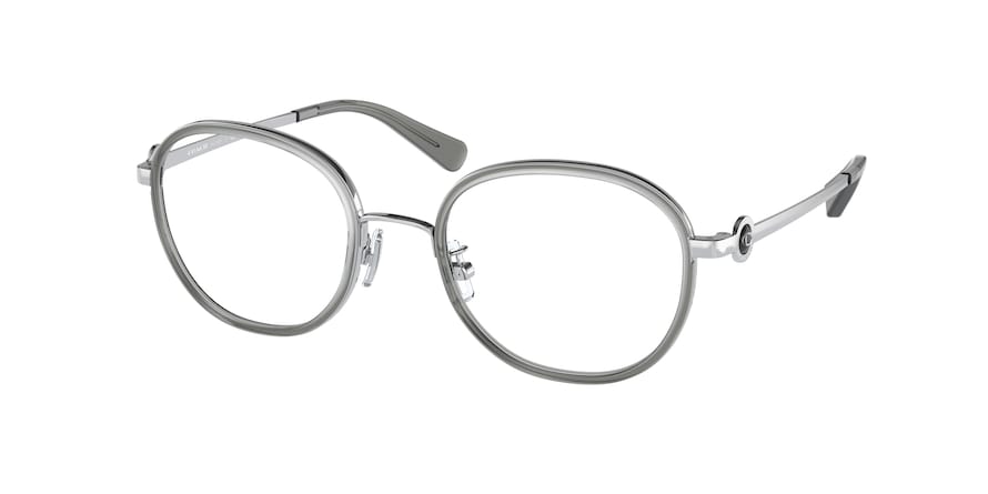 Coach HC5129 Round Eyeglasses  5648-TRANSPARENT GREY 51-20-140 - Color Map grey