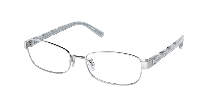 Coach HC5138 Rectangle Eyeglasses  9001-SHINY SILVER 55-17-140 - Color Map silver