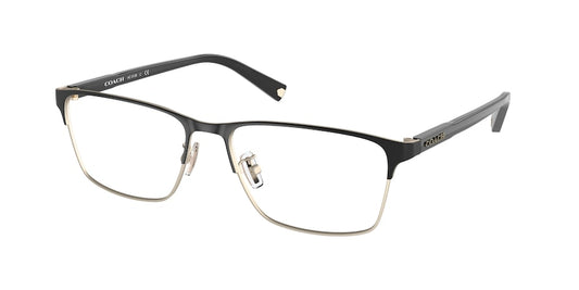 Coach HC5139 Rectangle Eyeglasses  9346-SATIN BLACK 57-17-145 - Color Map black