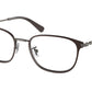 Coach HC5140 Square Eyeglasses  9395-MATTE BROWN / GUNMETAL 54-19-145 - Color Map brown