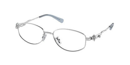 Coach HC5145B Oval Eyeglasses  9001-SHINY SILVER 51-17-140 - Color Map silver