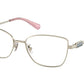 Coach HC5147 Irregular Eyeglasses  9423-SHINY LIGHT GOLD 53-17-140 - Color Map gold