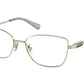Coach HC5147 Irregular Eyeglasses  9424-SHINY LIGHT GOLD 53-17-140 - Color Map gold